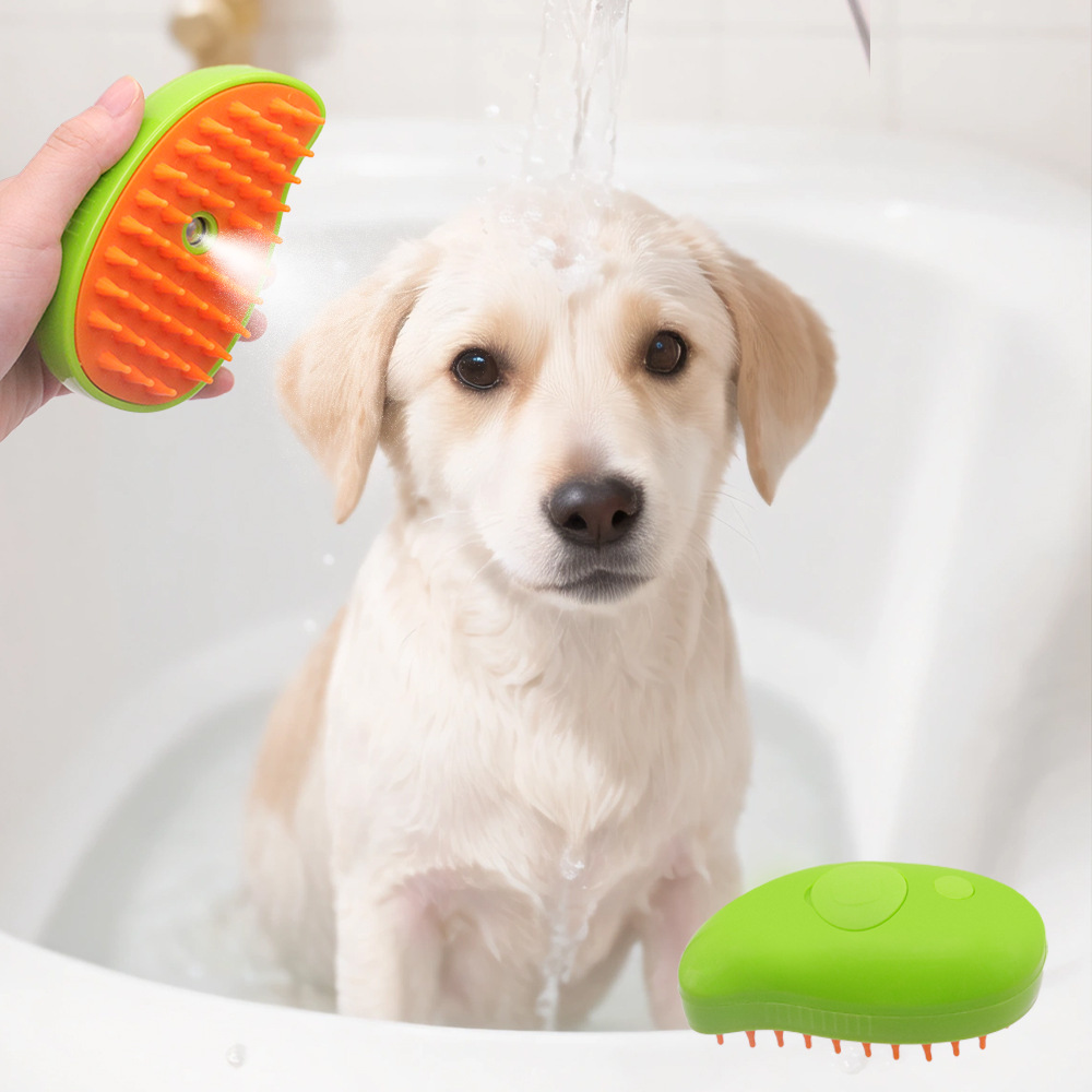 Peine en spray para mascotas Peine de masaje Peine de vapor Peine de gato Peine especial para pelaje flotante Peine de mango para depilación de gato