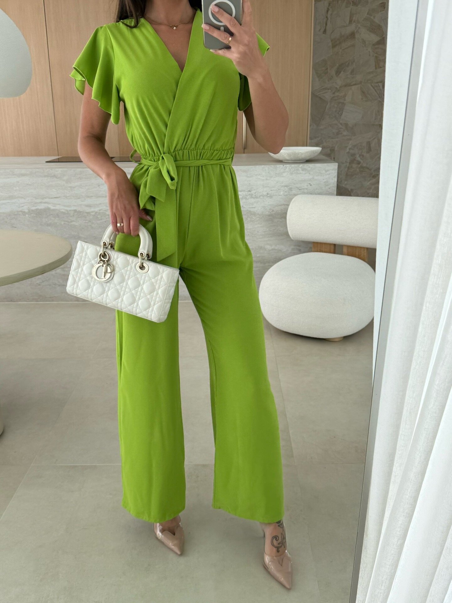Women's Casual Office Daily Temperament Commuter Commute Style Solid Color Jumpsuits Full Length display picture 3