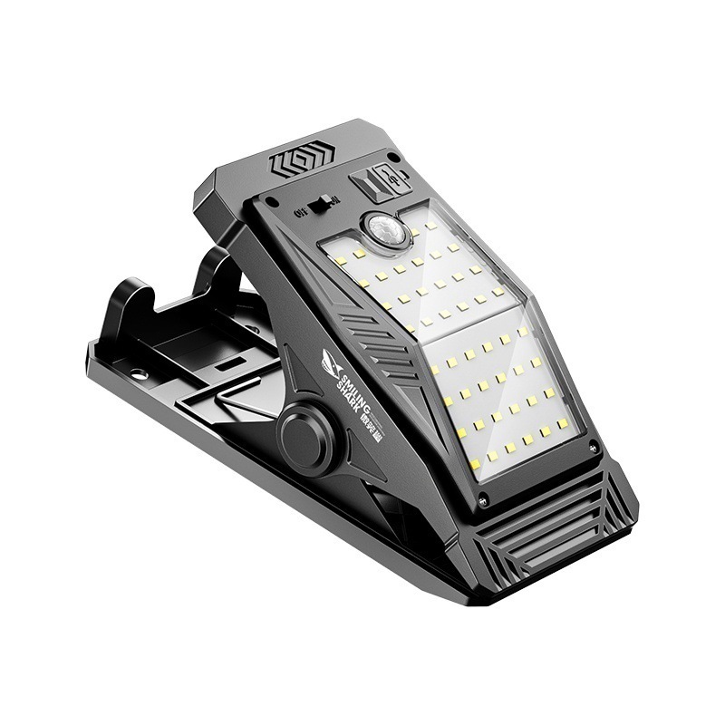 Solar Clip-On High-Brightness Wall Lamp Simple Installation Intelligent Light Control Abs Garden Lamp Induction Tail Clip Lighting Lamp
