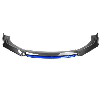 Big Surrounded: Anti-Collision Spoiler Multi-Color Four-Section Front - carbon-fiber-blue-head