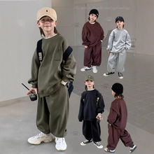 男童秋季套装儿童卫衣卫裤两件套韩系中大童运动套装男孩洋气潮款