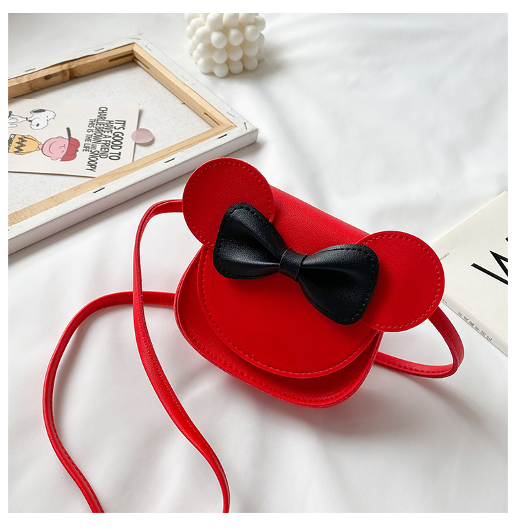 Nueva bolsa de mensajero de los niños lindo Kachu arco pequeño bolsa de hombro niñas bolsa de dibujos animados mini cambio accesorios bolsa