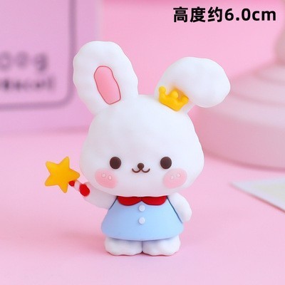 网红蝴蝶结女孩蛋糕装饰插件可爱兔子蝴蝶结女孩生日派对烘焙装扮|undefined