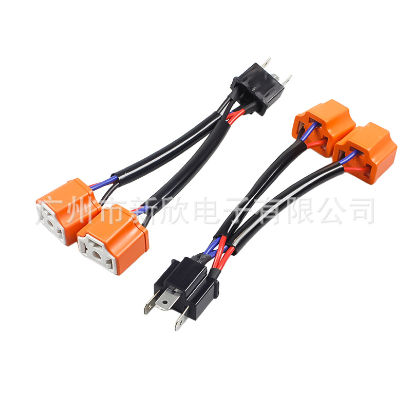 adaptador de soporte de lámpara de automóvil H4 - 11 a H4 cable cerámico de doble extremo LED / HID