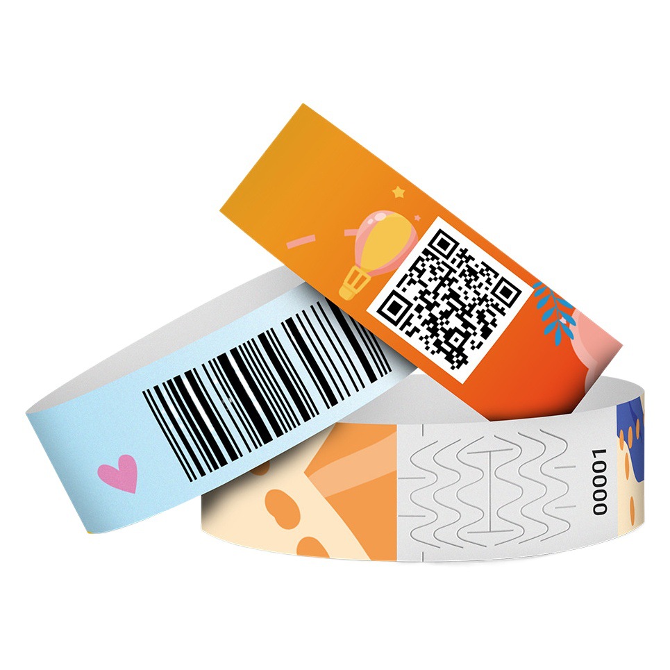 Disposable Bracelet Dupont Paper Synthetic Paper Printing Luminous Mobile Game Kidsren's Playground Ticket Admission Ticket Wholesale