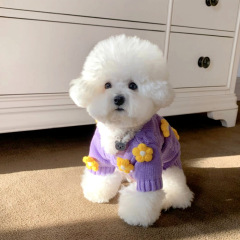 ペットニットセーター保温比熊テディ猫猫博美ヨークシャー犬服小型犬秋冬服