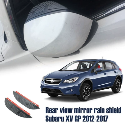 Rain shield – Sun Visor Rain Eyebrow - standard-packing-without-logo-subaru-xv-mk1-gp-2012-2017-rearview-mirror-rain-eyebrow-carbon-fiber-pattern