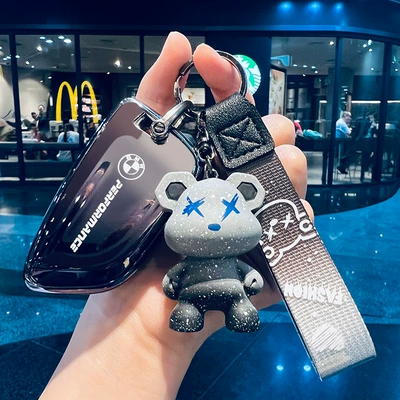 Car key bag – new - type-b-gradient-gray-key-cover-gray-violent-bear
