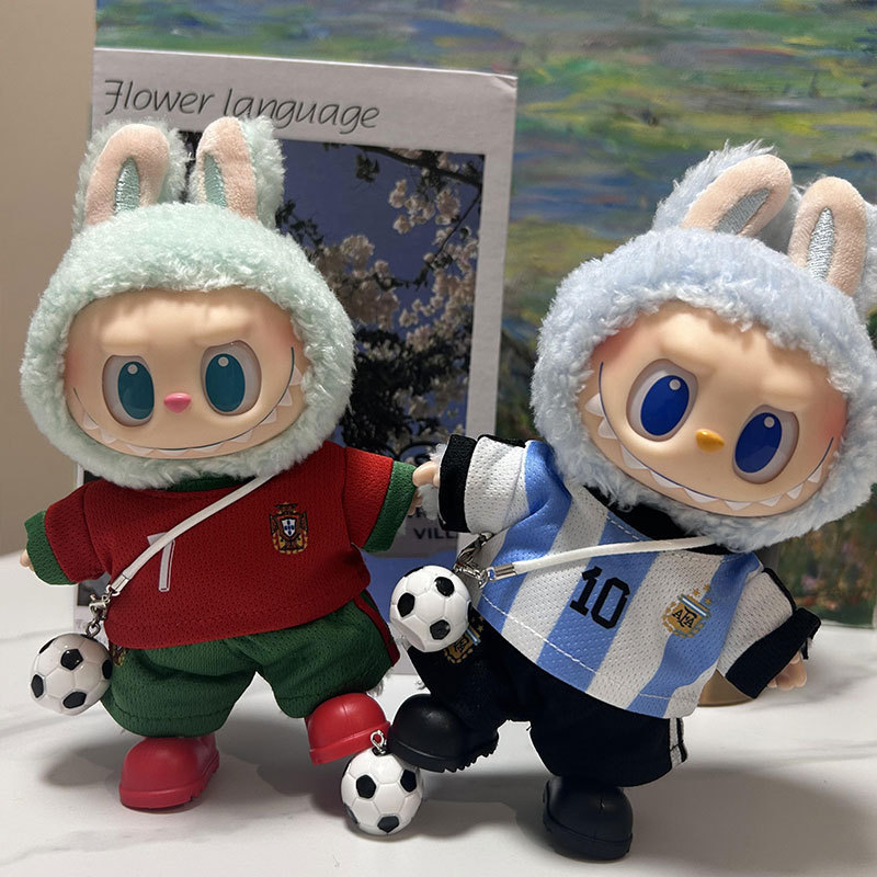 First, Second, and Third Generation Labubu World Cup Football Champions League Club Event Jerseys Dimoo Labubu Crying Doll Clothes First, Second, and Third Generation Labubu World Cup Football Champions League Club Event Jerseys Dimoo Labubu Crying Doll Clothes