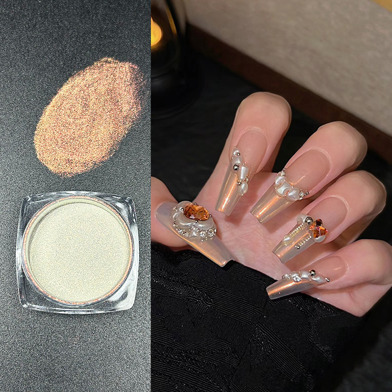 Transfronterizo exclusivo para hielo transparente Aurora polvo de hadas luz de la luna polvo espejo mágico color mágico polarizado brillo Shell polvo al por mayor