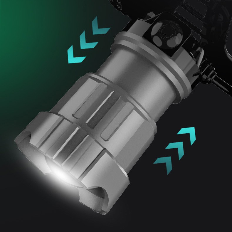 Fábrica al por mayor Nuevo faro fuerte luz de detección remota faro tipo-C carga rápida telescópica zoom al aire libre Searchlight