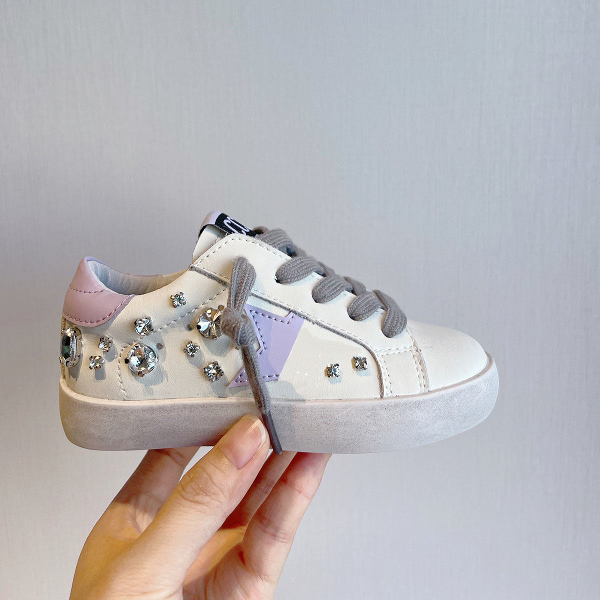 Perceuse cousue à la main pour filles, planche d'étoiles décontractées pour enfants, grands garçons, chaussures simples, petites chaussures sales, 22016_voghion.com