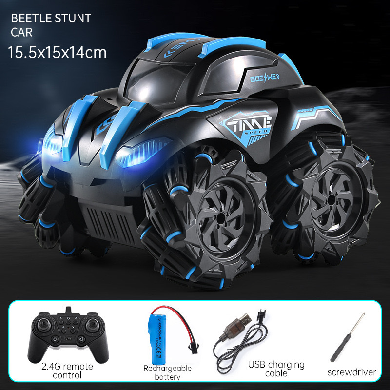 Nuevo transfronterizo de inducción de gestos doble pulverización de doble cara coche de chatarra rendimiento de venta caliente de deriva vehículo de control remoto 4WD