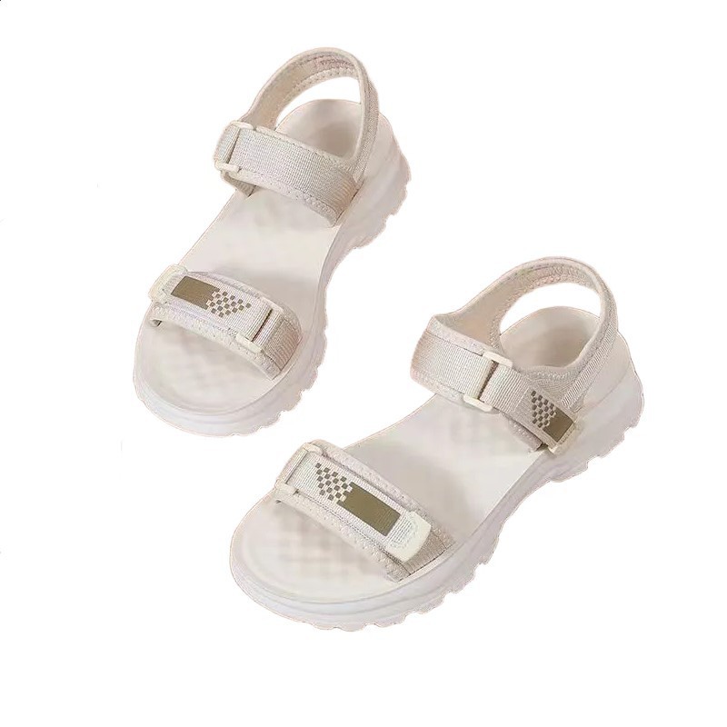 Sandalias deportivas para mujeres 2026 nuevo verano pequeño viento fragante velcro versátil ligero antideslizante versátil zapatos de playa casuales