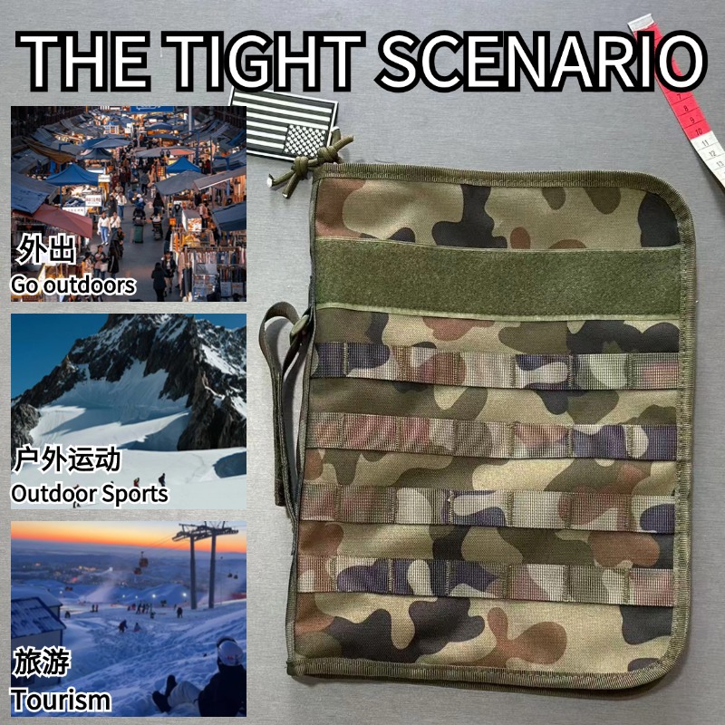 Bolsa de archivos deportiva al aire libre resistente al desgaste impermeable bolsa táctica de camuflaje multifuncional cartera resistente al desgaste mayorista