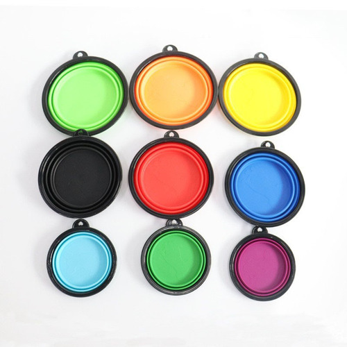 Pet Dog Folding Bowl Outdoor Water Bowl Portable Dog Bowl Outdoor Drinking Bowl Travel Supplies Drinking Bowl Food Bowl