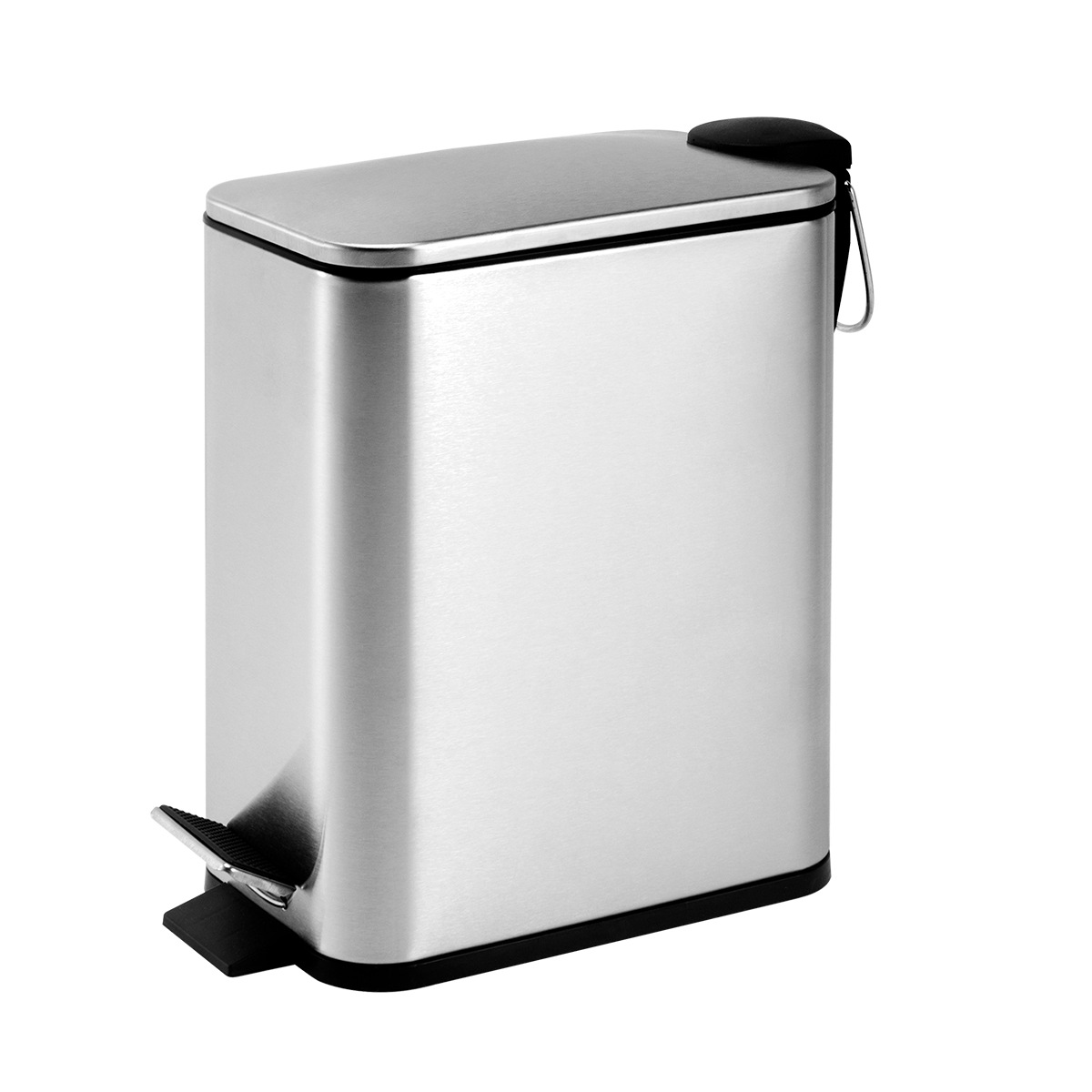 Luz del hogar basura de lujo con tapa sala de estar cocina baño doble barril basura puede mudo rectangular basura puede