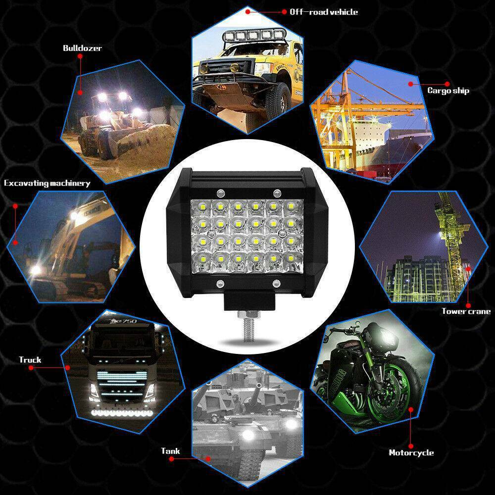 Fábrica de suministro directo de 4 pulgadas 4 filas 200w lámpara de trabajo condensada lámpara de barra LED auto todoterreno delantero del techo