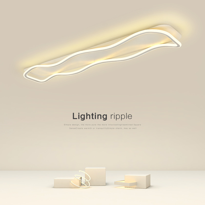 Balcón de vestíbulo ondas nórdicas luces de techo luces de vestíbulo luces de techo luces modernas simples