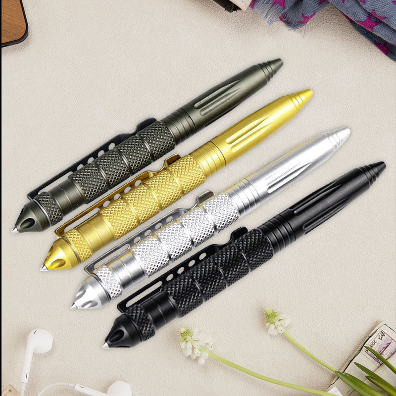 B2钨钢头战术防卫笔EDC多功能防身笔户外破窗锥求生签字笔