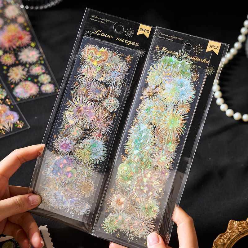 早泡PETフラットシールは昼シリーズの花火のテーマのように光り輝いています。|undefined