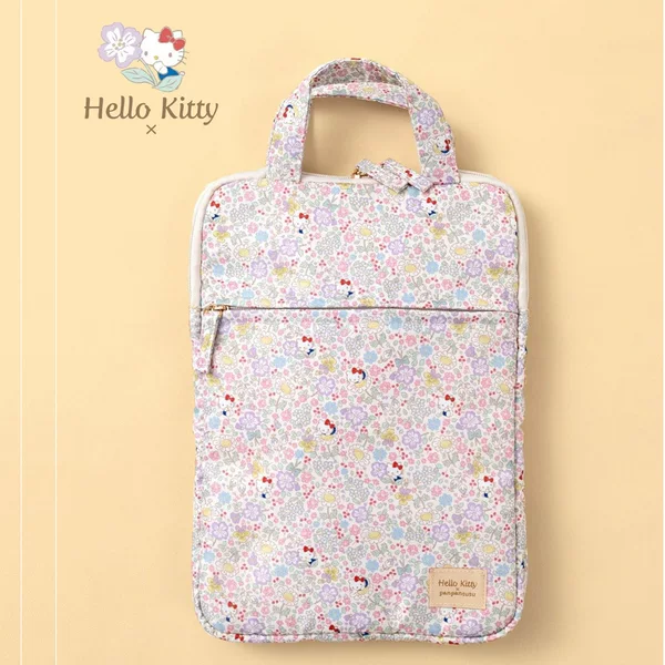 Japanese New Floral Cat Rabbit Single Shoulder Crossbody Student Tablet Bag Cartoon Plush Lining Material