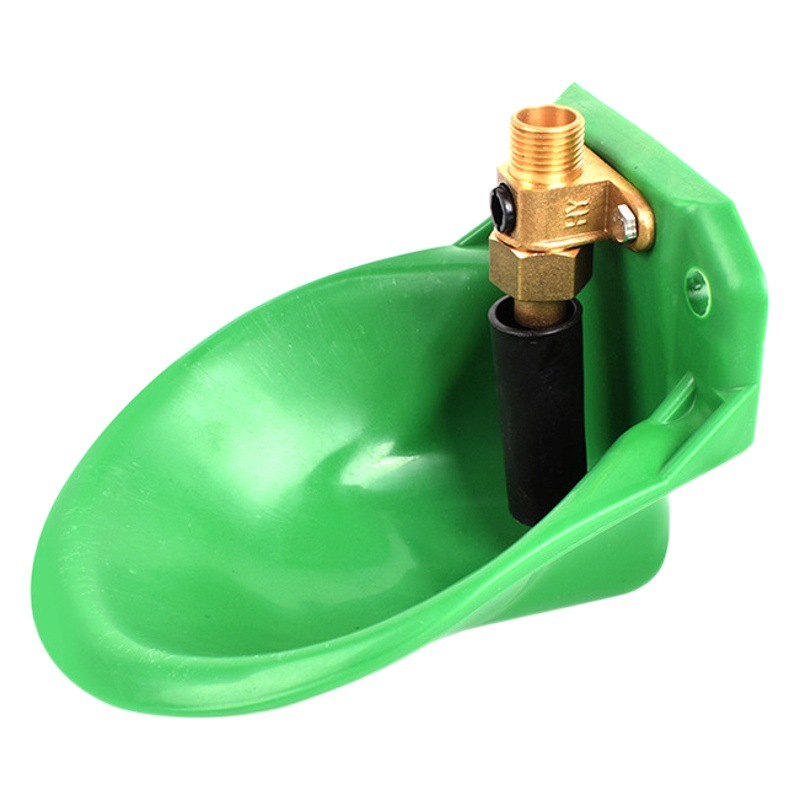 Ovejas de plástico bebedero Válvula de cobre placa de acero recipiente para beber ovejas recipiente automático para beber dispensador de agua potable de acero inoxidable fregadero de las ovejas