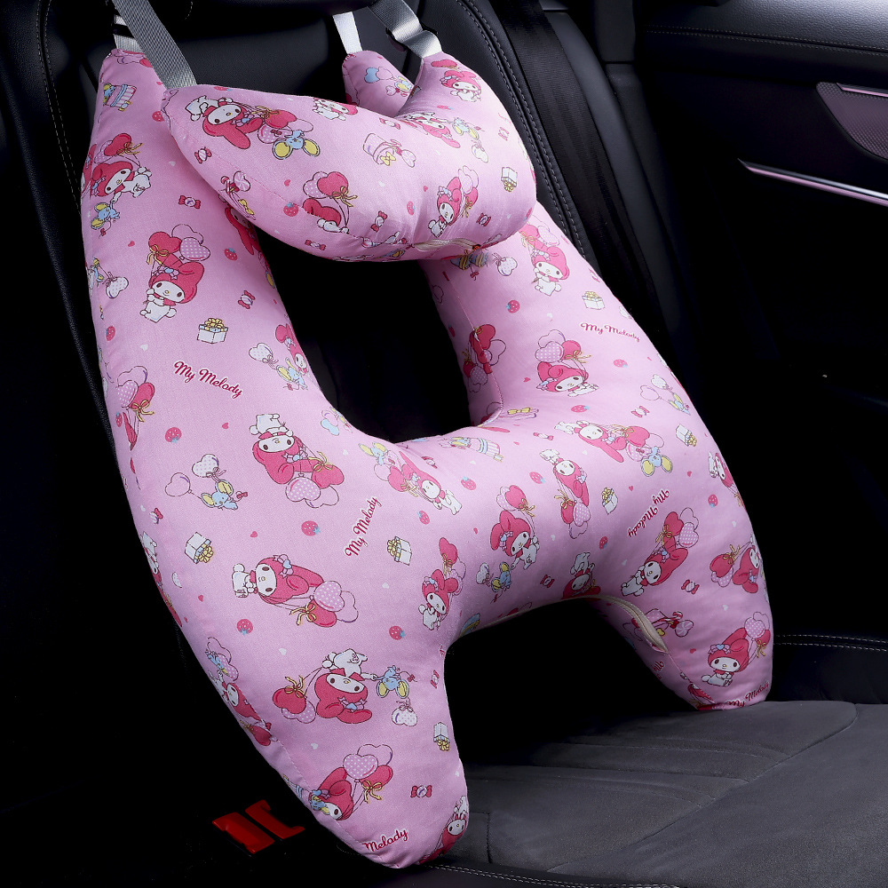 Almohada Infantil para Auto de Algodón Removible y Lavable para Asiento Trasero