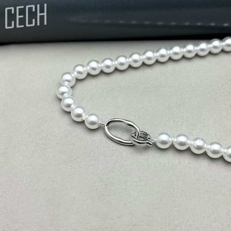 S925 Sterling Silver Buckle Pearl Buckle Jewelry Buckle Necklace Bracelet Connection Buckle Oval Buckle DIY Buckle