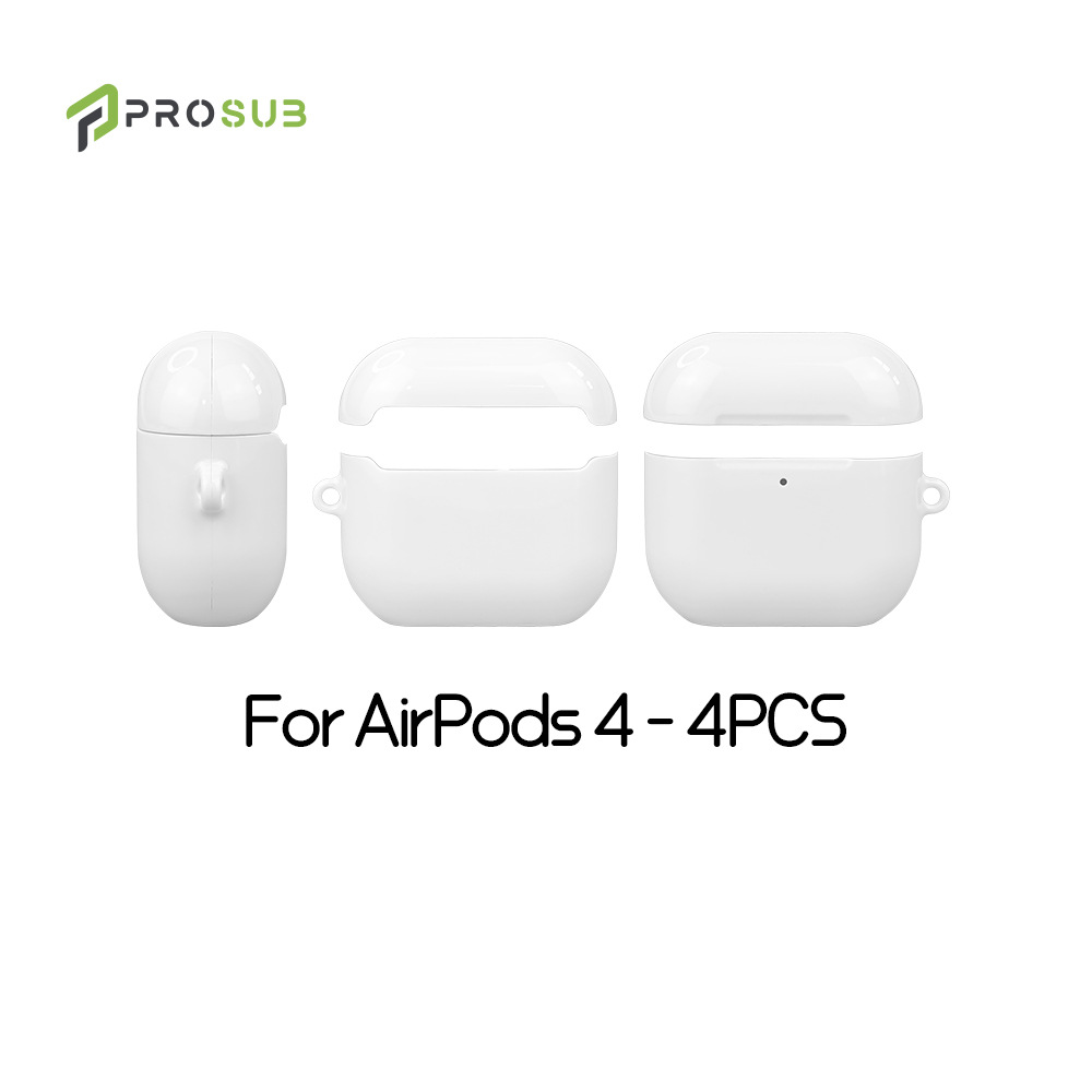 Aplicable a Apple AirPods 4 generación de cubierta de auriculares recubierto de película transferencia térmica de cuatro piezas material de cubierta de auriculares al por mayor
