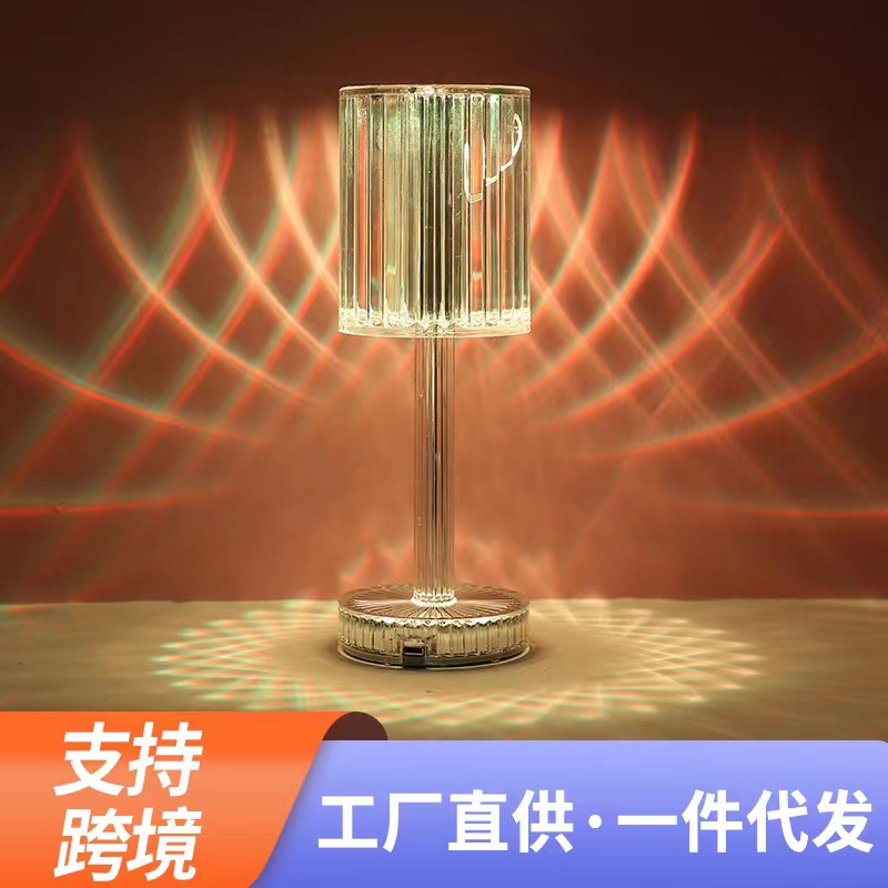 工廠批發浪漫玫瑰氛圍小夜燈創意後現代簡約臥室書房網紅學習檯燈