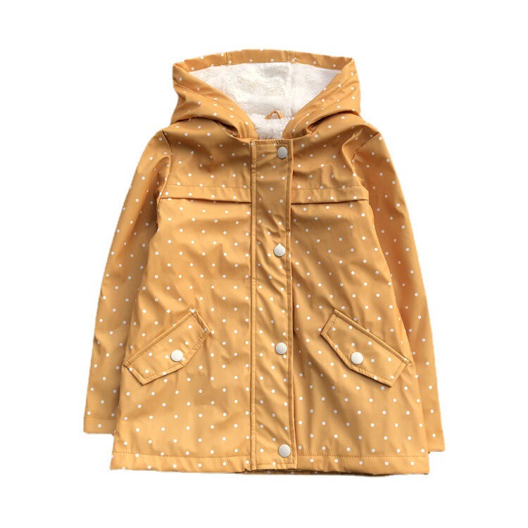 European and American Kidsren's Pu Rainoutwear Fleece-Lined Waterproof Windproof and Coldproof Jacket Export Printed Jacket Leather Kidsren's Rainoutwear European and American Kidsren's Pu Rainoutwear Fleece-Lined Waterproof Windproof and Coldproof Jacket Export Printed Jacket Leather Kidsren's Rainoutwear