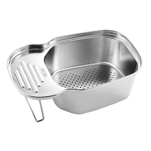304 stainless steel sink drain basket kitchen leftover storage rack saddle type kitchen waste residue filter
