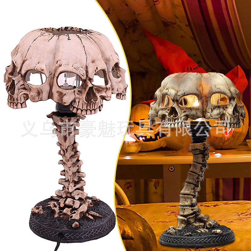 Creative Resin Skull Table Lamp Glow Skull Night Light Home Office Desktop Decoration Halloween Decoration Creative Resin Skull Table Lamp Glow Skull Night Light Home Office Desktop Decoration Halloween Decoration