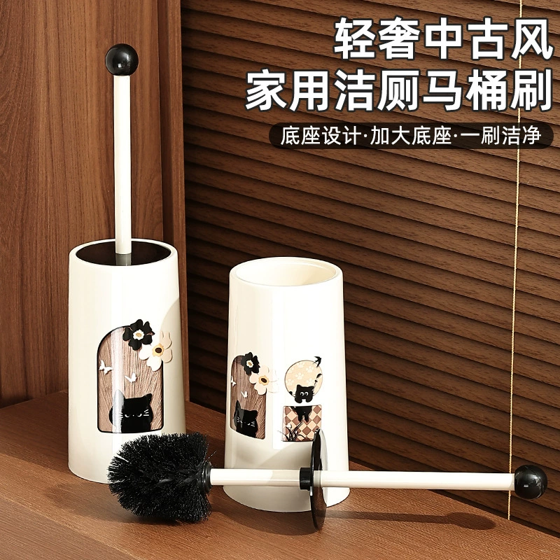 Б/у щетка для кошачьего туалета, бытовая новая щетка для мертвых углов ванной комнаты, щетка с длинной ручкой, набор для чистки туалета