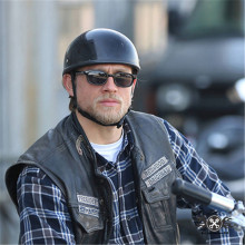 复古摩托车骑士头盔哈雷印第安夏季德式瓢盔瓜皮盔个性soa半盔