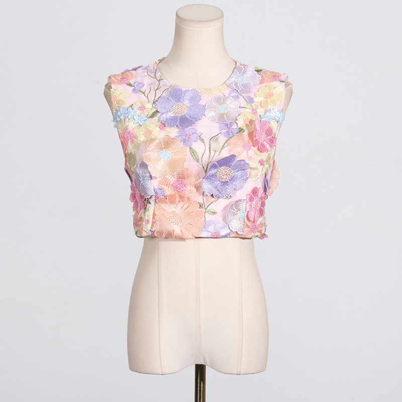 Daily Women's Elegant Flower Spandex Polyester Skirt Sets Skirt Sets display picture 9