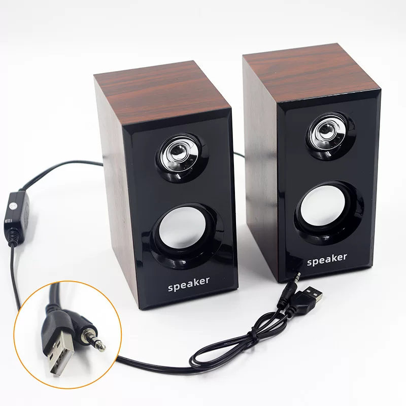 D092 USB-колонка настольный ноутбук аудио дерево бас производитель
