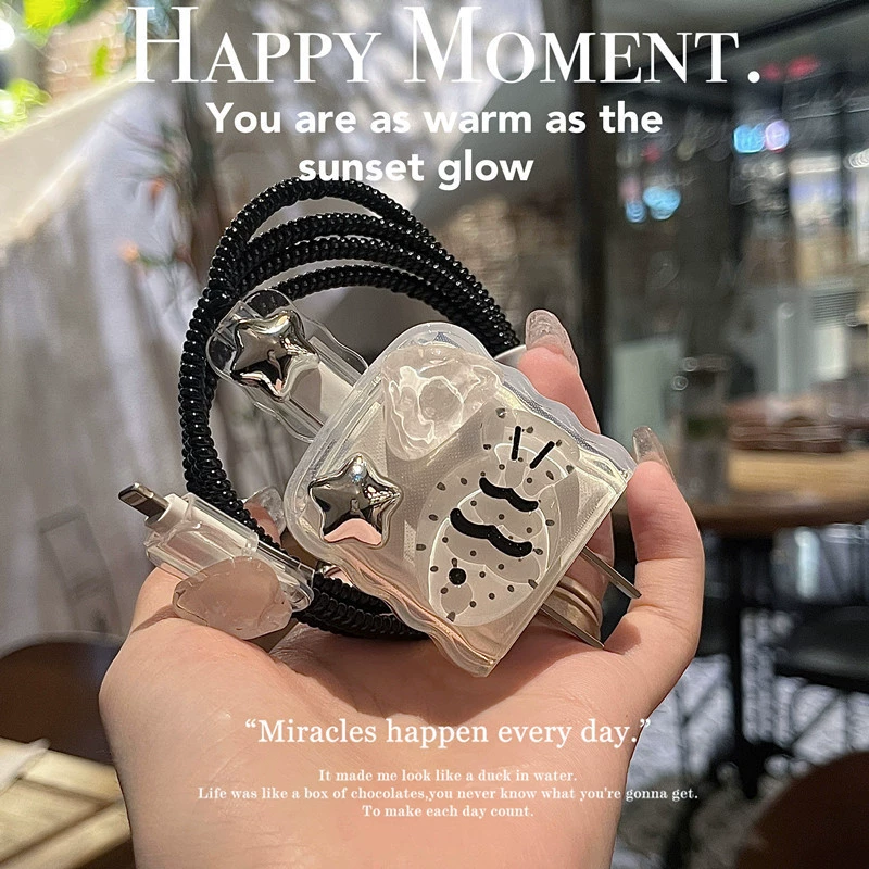 Чехол защитный для Apple iPhone20, черный с зарядкой, iPhone16, 20W