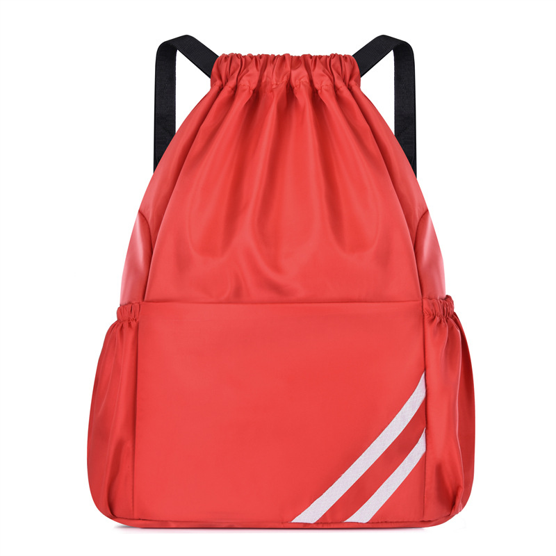 Bolsa de viaje regalo de entrenamiento con cordón mochila de las mujeres simple cordón bolsa de piel de gran capacidad Bolsa de Fitness Hombres