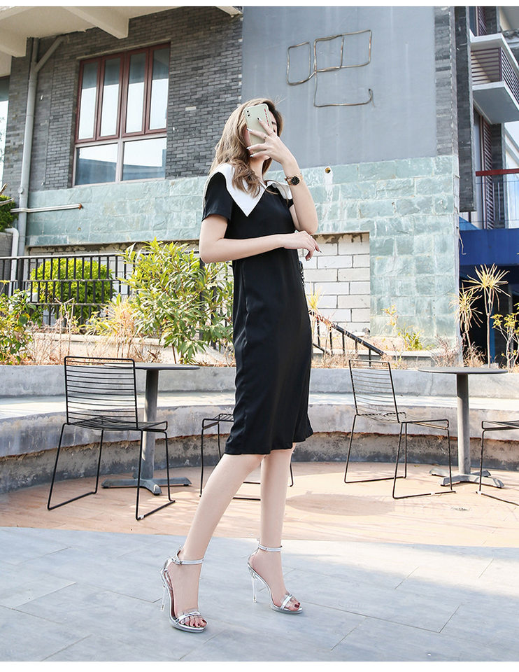 Dép sandal nữ cao gót quai ngang trong suốt đính pha lê, gót nhọn 8–11 cm — Màu bạc, Màu trắng, Màu đen chi tiết 15
