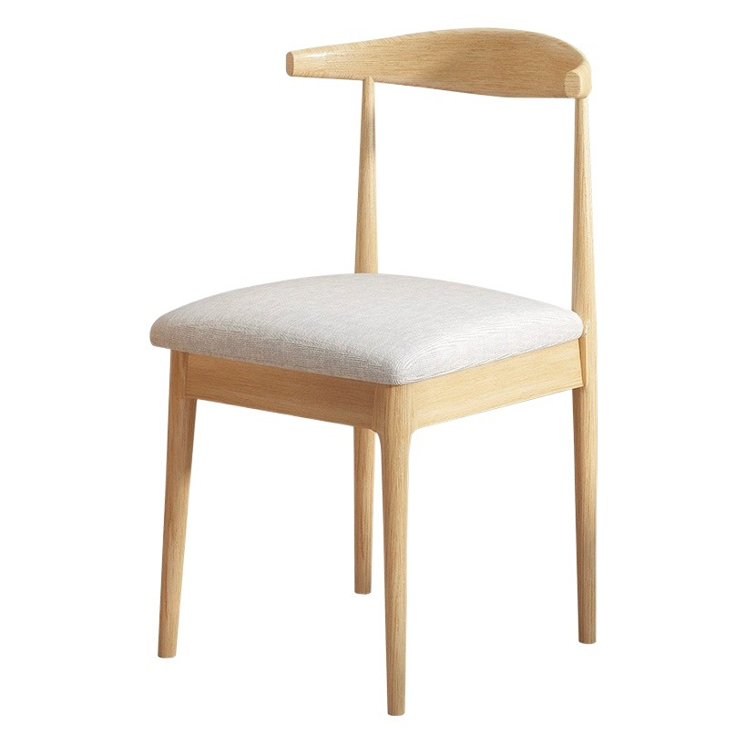 Silla de comedor nórdica minimalista moderna con respaldo, taburete al por mayor, silla de escritorio para dormitorio/hogar, silla de restaurante de hierro forjado.