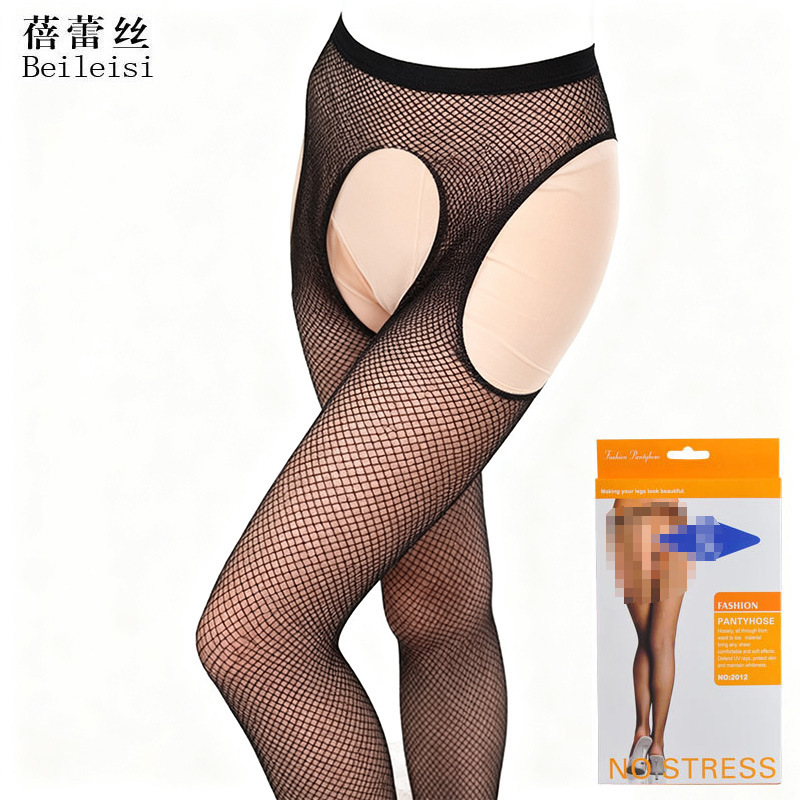 BEILEISI black mesh pantyhose/openwork stockings/small mesh black stockings 2012