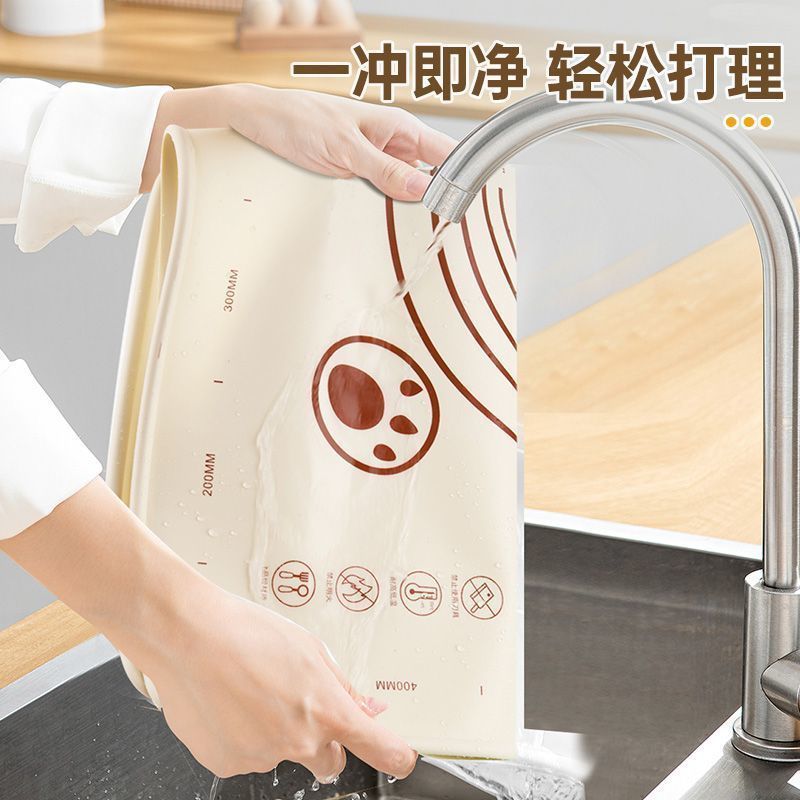 硅胶揉面垫食品级抗菌硅胶垫烘焙面板加厚案板不粘和面垫家用擀面|undefined