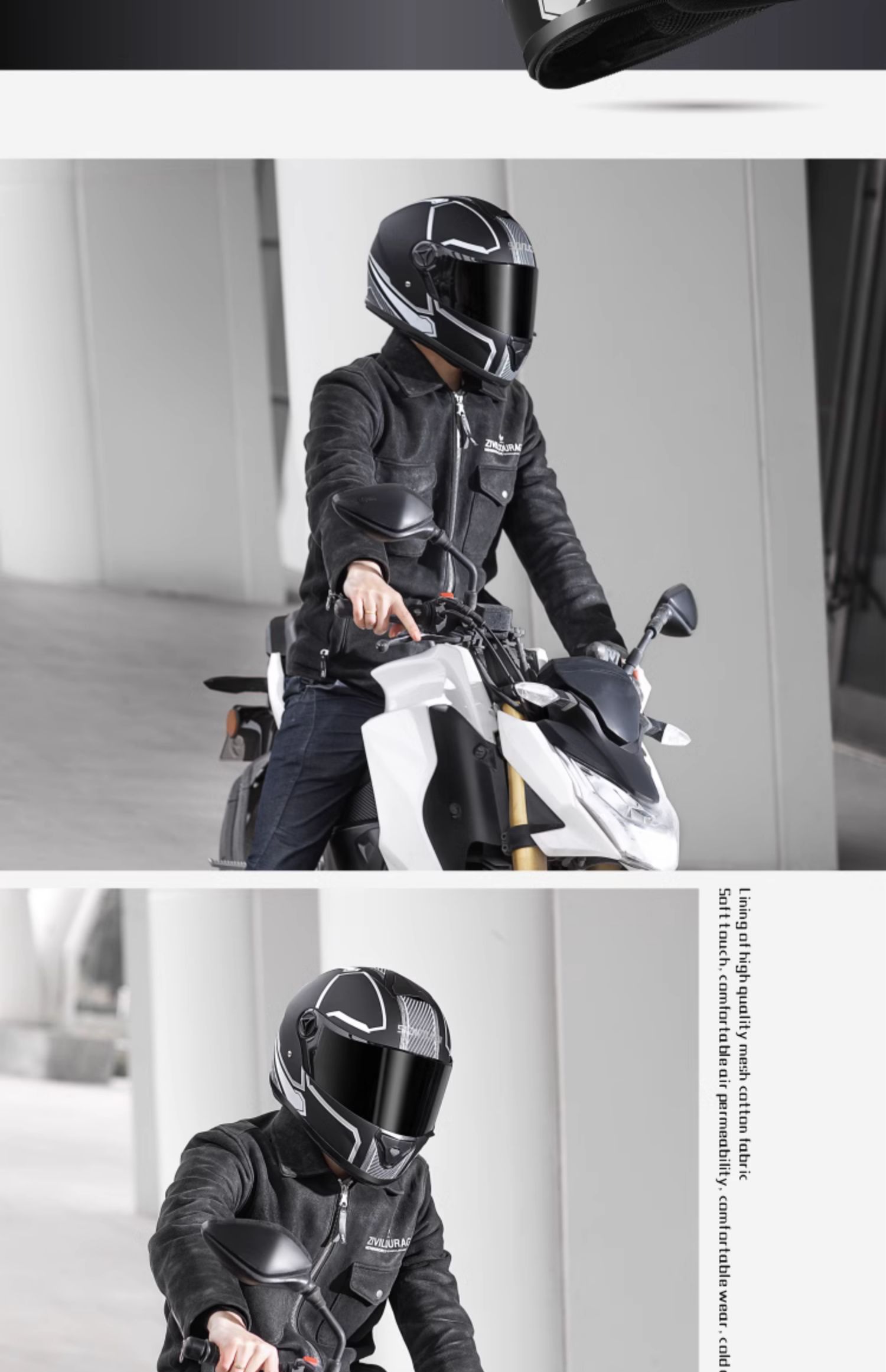 Winter Electric Motorcycle Helmet 3C Certified