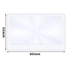 厂家热销PVC书签卡片式放大镜菲涅尔超薄大面积透明名片放大镜