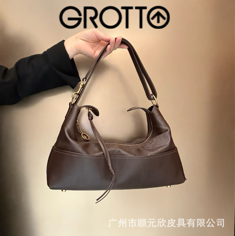 Grtto Arkhobo New Style Shoulder Crossbody Bag for Women, Large Capacity, Vintage Style Commuter Handbag
