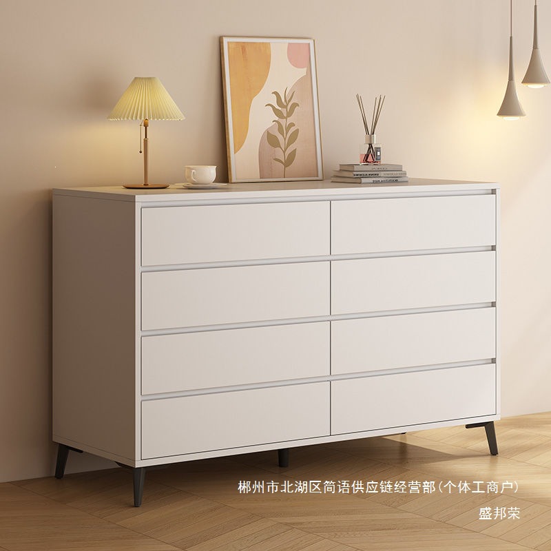 Fábrica directa E0 clase armario dormitorio estilo francés crema cama de aire armario de cola sala de estar contra la pared armario de almacenamiento simple cinturón