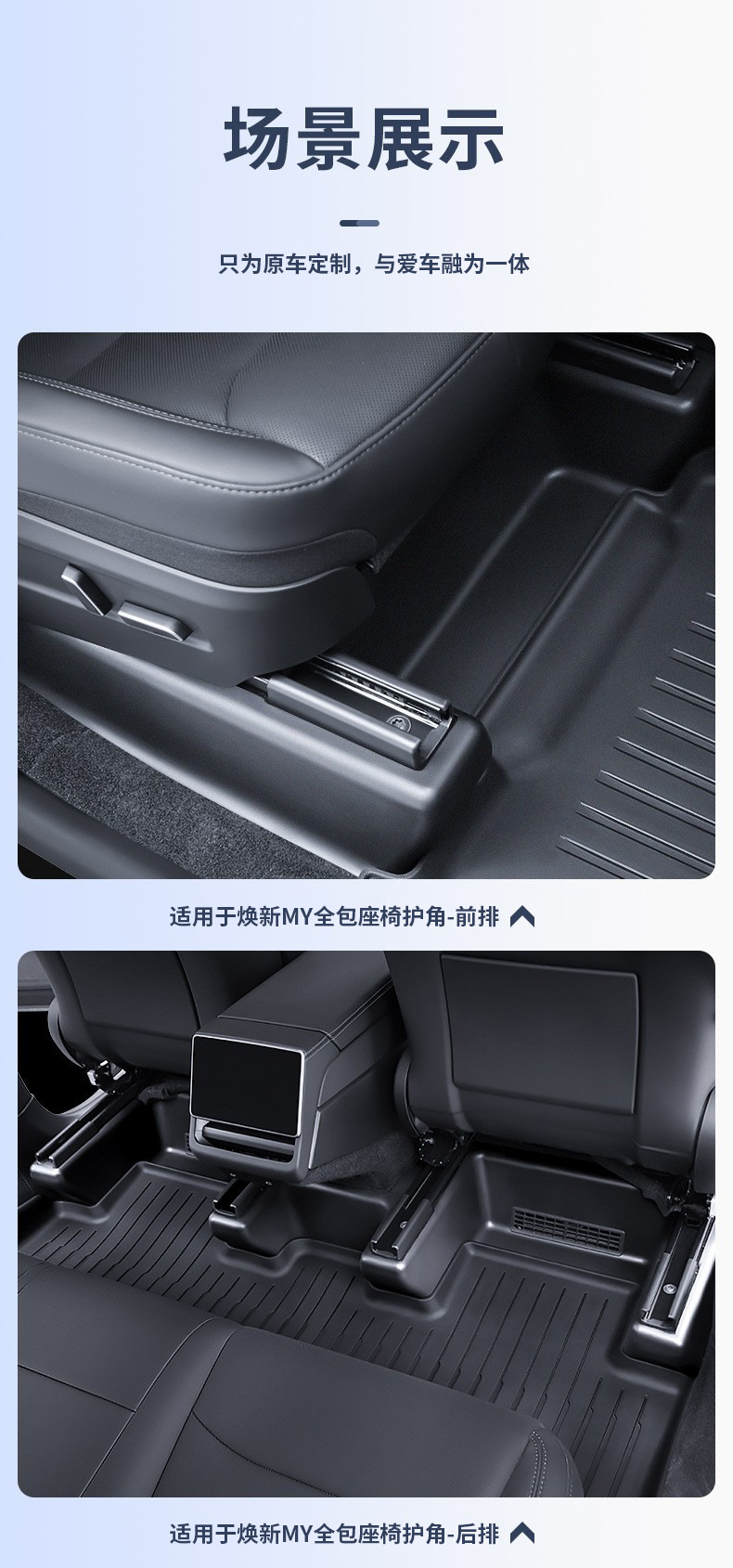 Suitable for Six-Seater Model Yl Tesla, Full Coverage Anti-Kick Corner Protection Accessories under the Seats, Cross-Border Wholesale