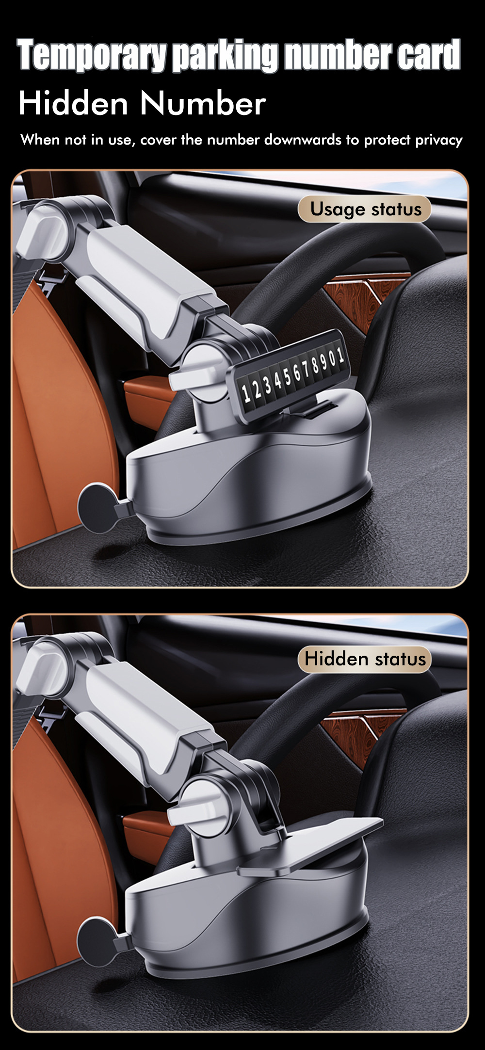 Suction Cup Car Phone Tablet Holder for Truck Dashboard